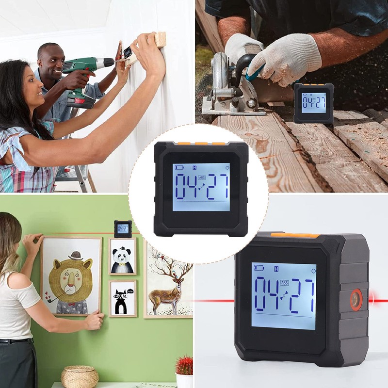 Digital Inclinometer Magnetic Portable Backlit Accurate Digital Angle Gauge Protractor