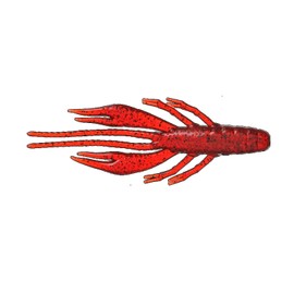 JACKALL(ジャッカル) ワーム ウェーバーシュリンプ ロックフィッシュ ソルトバージョン 2.8インチ レッドペッパー/レッドフレーク