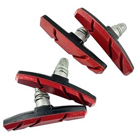 2 pares (4 piezas) MTB bicicleta goma V-Brake pastillas sin ruido antideslizante 70 mm