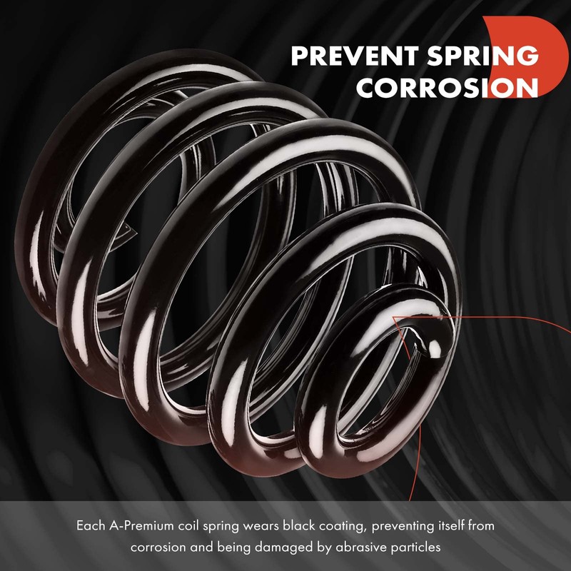 A-Premium 2Pcs Rear Left and Right Suspension Coil Spring Set