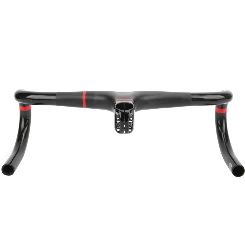 Spomann 420x100mm Carbon Fiber Road Integrated Bicycle Handlebar with Stem