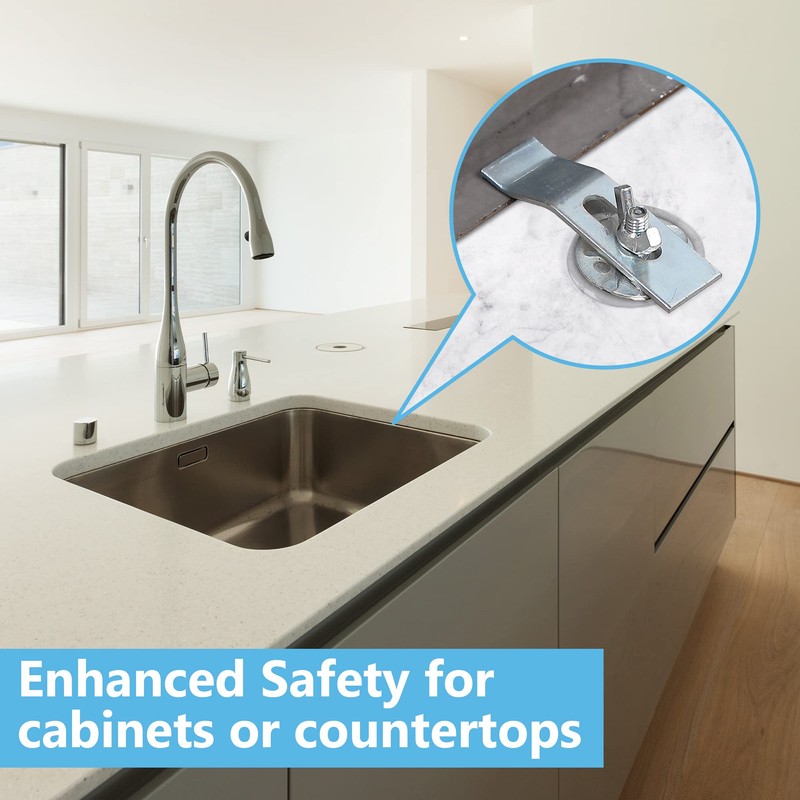 Enhon 36 Pack Sink Clips Kit, Undermount Sink Clips, Sink