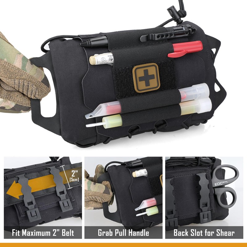 LIVANS Molle Medical IFAK First Aid Pouch Empty for Duty