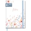 paper&you® Notebook Squared A6+ with Elastic Band "Sweet Flowers" with