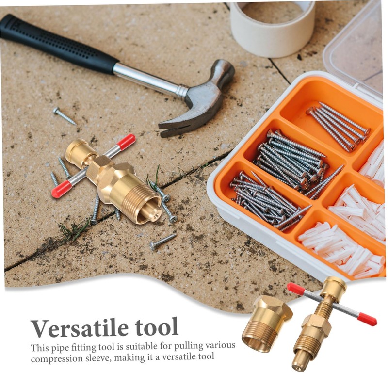 Mipcase Compression Sleeve Puller Tool Red Brass Ferrule Extractor for