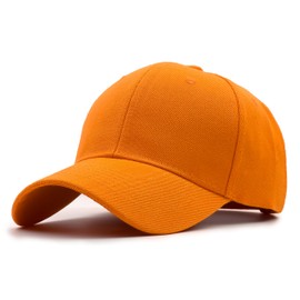 Utmost Structured Baseball Cap with Adjustable Closure - Performance Hat for Outdoor Activities and Custom Embroidery (1pc Orange)