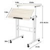 soges 23.6inches Height Adjustable Desk Laptop Desk on The Wheels,
