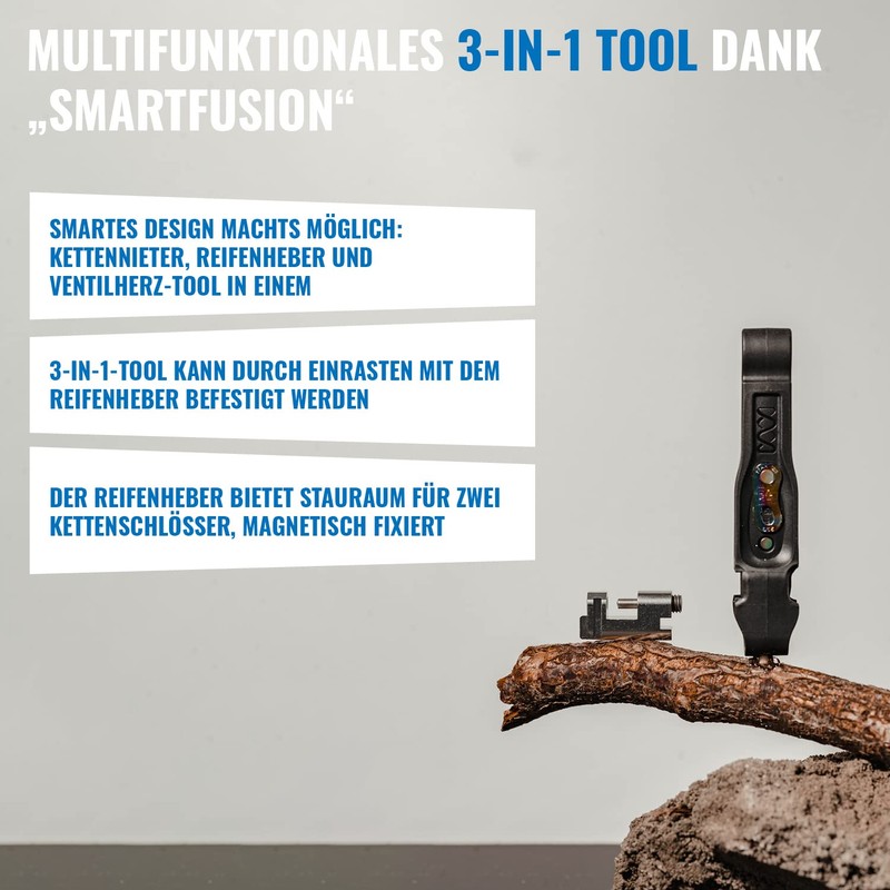 milKit Hassle'off Bicycle Multitool Tool Ideal for Tubeless - More