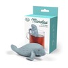 Genuine Fred, MANATEA, Manatee Reusable Silicone Tea Infuser, Blue, Fun