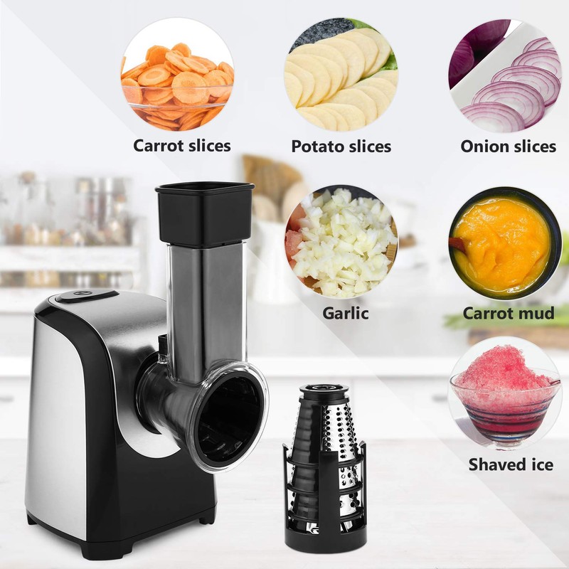 Electric Cheese Grater 5 In 1 Professional One-Touch Control Professional