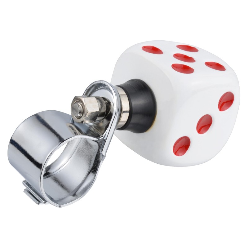Lunsom Steering Wheel Spinner, Dice Shape Car Turning Wheel Knob