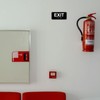 4pcs Exit Sign with Braille, 6x3in Emergency Exit Sign for