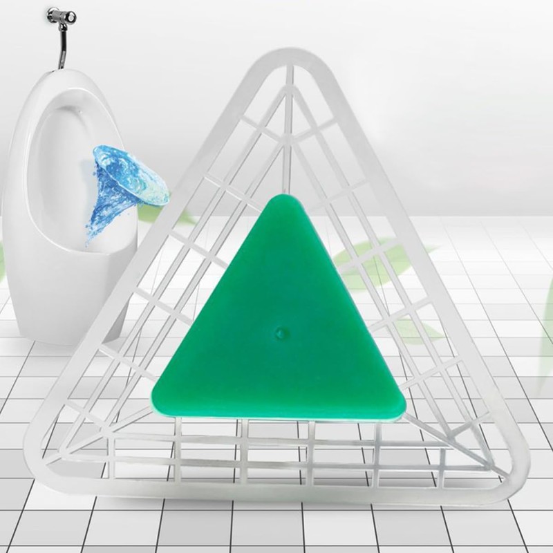 COHEALI Urinal Screen Deodorizer Triangle Anti-Splash Pads Lemon Scented Urinal