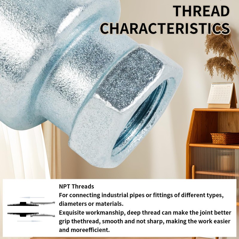 ChillWaves Iron Air Hose Fitting, 3/8" NPT Female 2 Lug