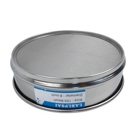 LABLPSAI 150 Mesh Lab Sieves 8" Diameter 304 Stainless Steel Wire Cloth Test Sieve for Industrial Laboratory Home