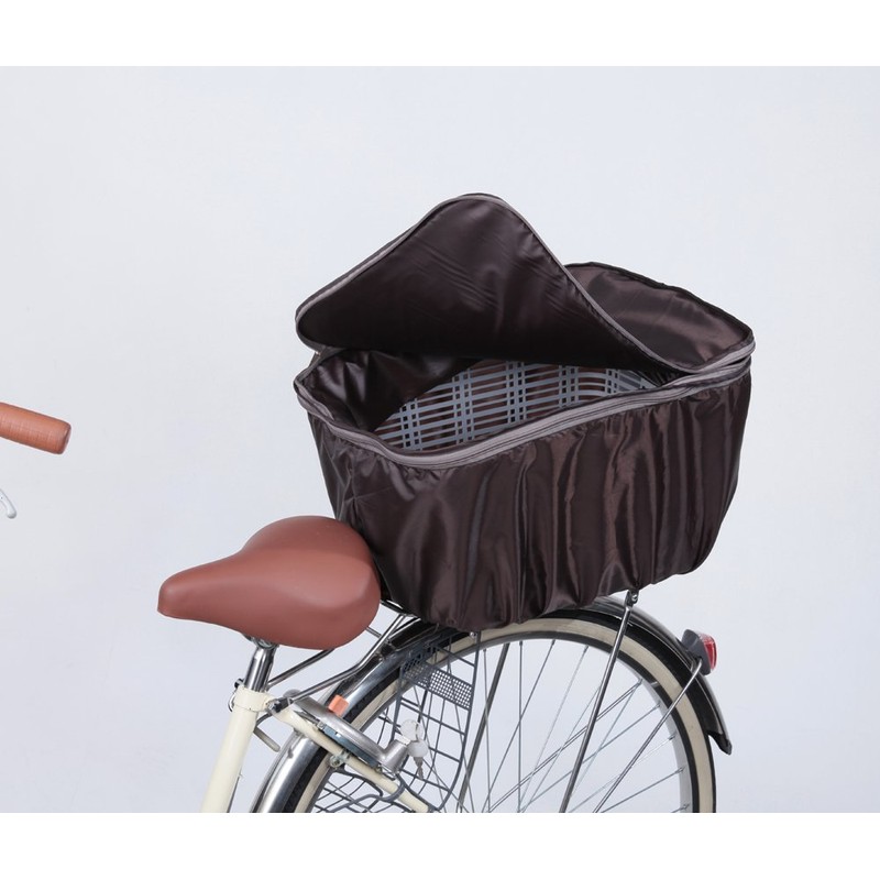 Kawasumi Seisakusyo KW-275BR Bicycle, 2-Level Rear Basket Cover, Brown