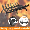 Mr IRONSTONE Fireplace Grate 30 inch Solid Steel Heavy Duty