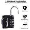SharkByte Luggage Locks - 3-Dial Weatherproof Outdoor Security Combination Padlock,