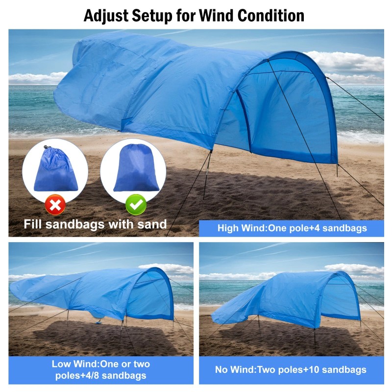 WESTTUNE New Beach Shade with Quiet Canopy, The Original beach