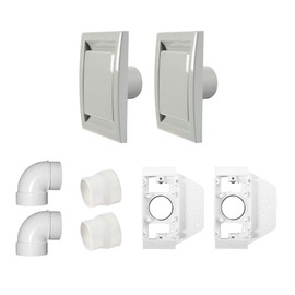 Cen-Tec Systems 93917 Central Vacuum Installation, 2-Inlet Kit, Gray