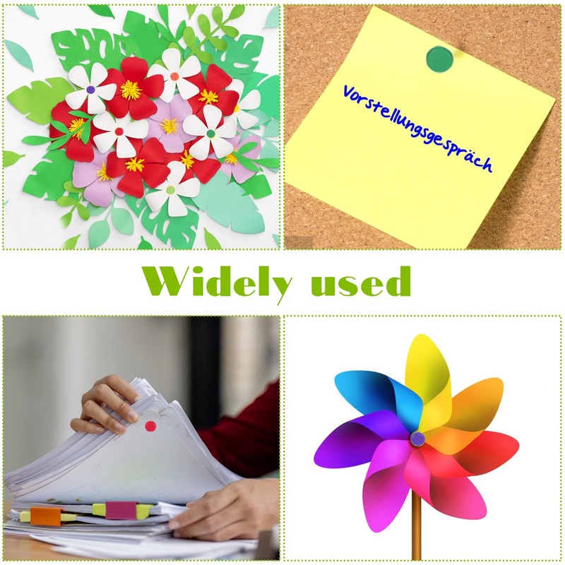 Bewudy 100 Pcs Multicolor Split Pins, Split Pins Round Scrapbooking