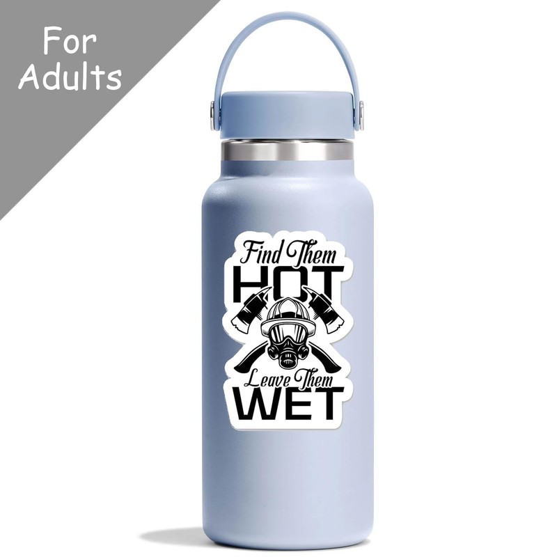 1step2dream Funny Firefighter Sticker | Humor and Witty Decals for