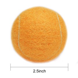 URBEST Advanced Tennis Ball 20 Packs, Training Tennis Balls Practice Balls for Novice Player, Pet Dog Playing Balls with Mesh Carry Bag for Beginner Training Ball (Light Orange)