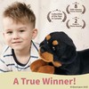 Bearington Lil' Gunner The Rottweiler Stuffed Animal, 8 Inch Dog