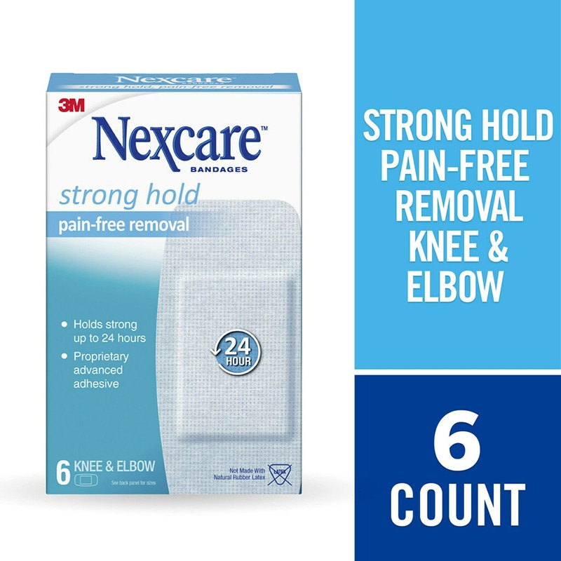 Nexcare Strong Hold Pain Free Removal Bandages For Knee And