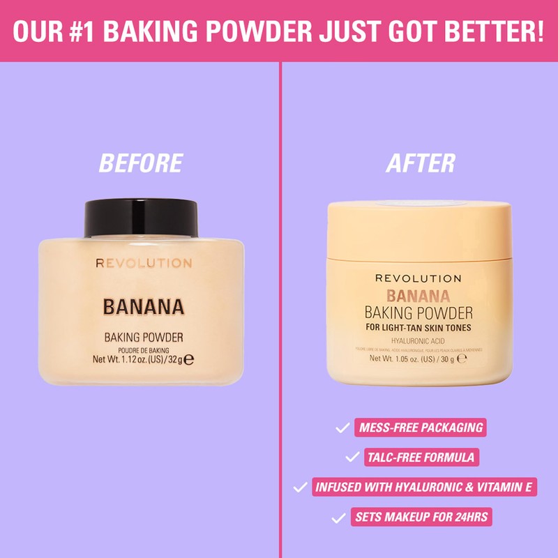 Revolution Loose Baking Powder, Rose, 30g