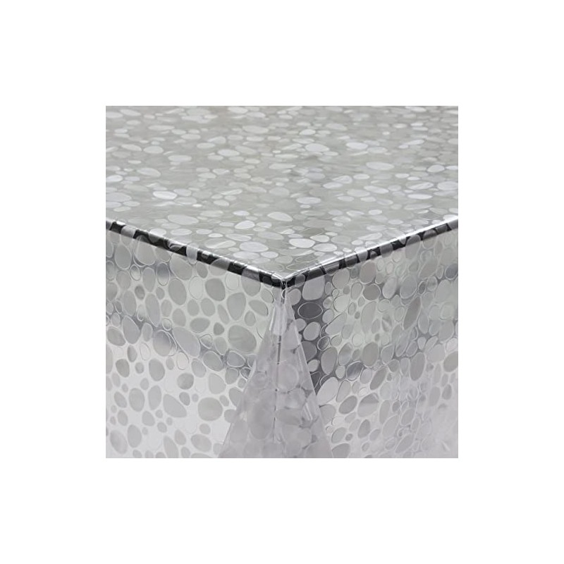 Home Direct Rectangular Oilcloth Clear PVC Wipe Clean Tablecloth 140cm
