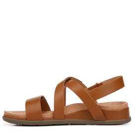 Vionic Women's Cypress Sandal, Tan Brown Leather, 9