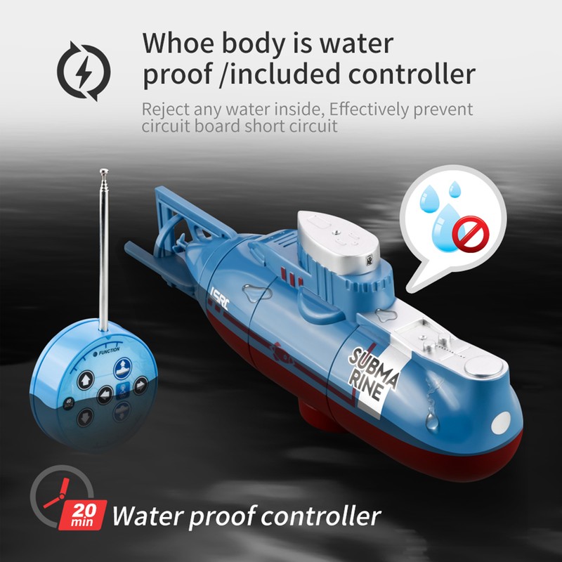 RC Mini Submarine 6 Channels Remote Control Under Water Ship