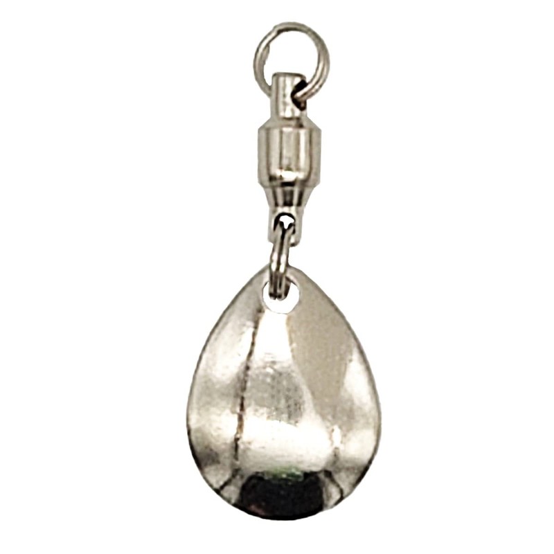 オルルド釣具 コロラドブレード 「コロルドA+」 スイベル付 10個入 スピナー メタルジグ メタルバイブ ブレードチューンに （銀ツヤあり）（1.5cm）qb500151b01n0