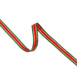 Christmas Plaid Checkered Ribbon 25 Yard Each Roll 100% Polyester Woven Edge Gingham RibbonFor Christmas Crafts, Gift Wrapping Red/Green/Gold (3/8 Inch(9mm))