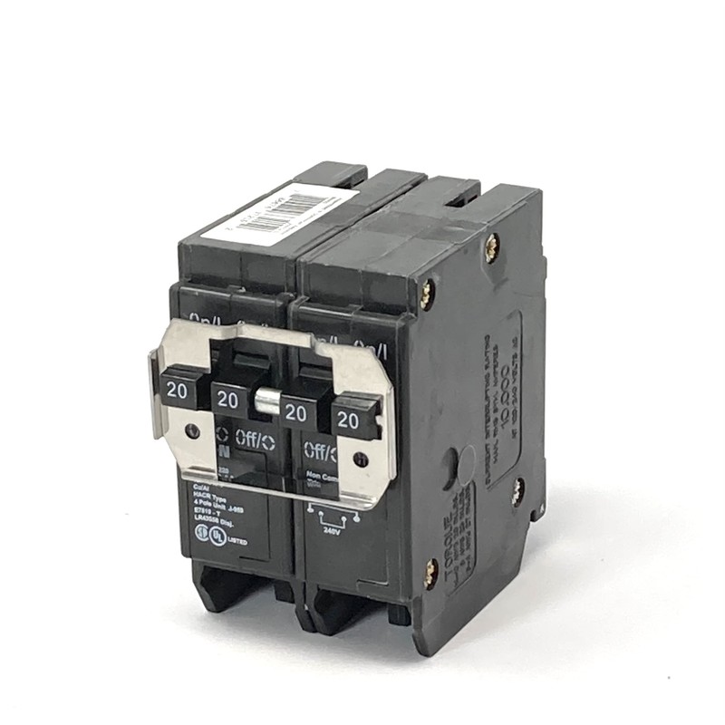 Eaton BR420 Plug-On Mount Type BR Circuit Breaker 4-Pole 20
