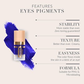 Biotek Eyes Pigment for Permanent Makeup - Intense Blue Color for Eyes and Eyeliner - Made in Italy - Deep Ocean 0,24 fl.oz.