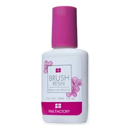 Resina Con Brocha Nail Factory 15g Transparente