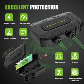 Level 2 EV Charger, Total 28FT 32 Amp 240V AC Wallbox Electric Vehicle Charging Stations, Cable Portable Indoor/Outdoor EVSE SAE J1772 EV Car Charging Station, FCC/ETL Certificated