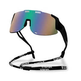 TURVSTPC Sport Running Sunglasses for Women Men, Professional Lightweight Cycling Glasses Mens Sunglasses Wrap Around Uv400 Protection for Baseball Beach Volleyball Softball Driving Fishing