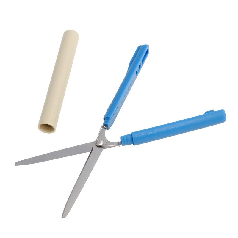 Sunstar Stationery S3717534 Stickyle Scissors Long, Deep Blue x Beige