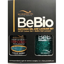 BIO SEAWEED BEBIO matching gel and lacquer set blue hawaii #75 .5floz