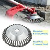AILEETE 8'' Steel Wire Wheel Brush Weed Trimmer Head for