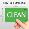 Dishwasher Magnet Clean Dirty Sign,Reversible Strong Kitchen Flip Indicator, Bonus