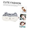 WHAMVOX 1pc Plush Lovely Pattern Sleeping Eye Mask Soft Blindfold