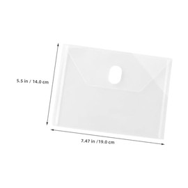 Uonlytech 10piezas Pzs Sobres De Plástico Transparente Con Cierre Carpetas Organizadoras Para Documentos Receipts Oficina Escuela