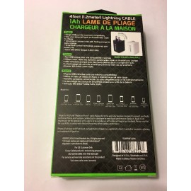 CELLET Single USB Wall Charger, Lightning USB Cable & Folding Charger Blades 1A