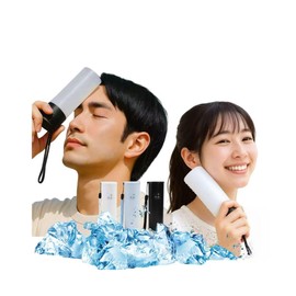 Ice Pack 2025 Heatstroke Prevention Goods, Compact, Mini Ice Pack, Vacuum Insulated Construction, Lasts Approx. 20 Hours, Stainless Steel Bottle, 2-Way Repeat, Portable Ice Cube, Cooling Stick, Cool Bottle, Neck Ice Cube, For Kids, Adults, Heatstroke Prevention, Sports, Outdoors, Golf, School, Commuting to Work (Blue)