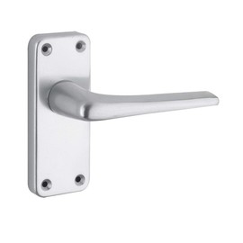 ZCA22SA Contract Aluminium Lever On Latch Backplate SAA From The Door Handle Store