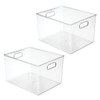 mDesign Plastic Storage Organizer Container Bin for Kitchen Organization in